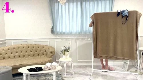 japanese trying lingerie