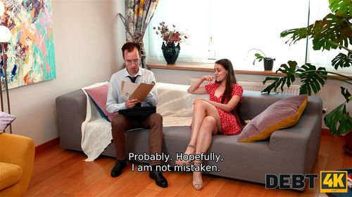 DEBT4k. Web of Sex ft. Ray Adler, Cortney Weiss & Angel Petite: Blowjob, Doggy & Cowgirl Porn