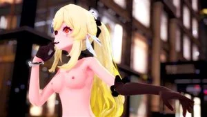 [R18][Genshin Impact MMD] Lumine - Overdose