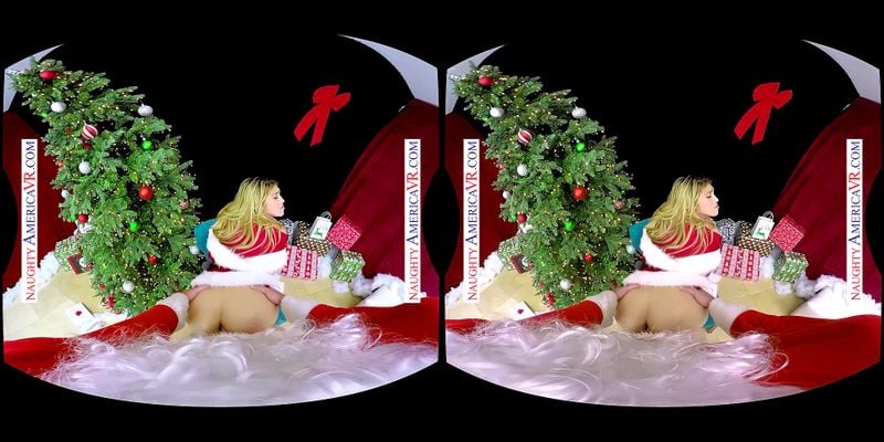 Santa's naughty helper sits on your cock for xmas Santa's naughty helper sits on your cock for xmas