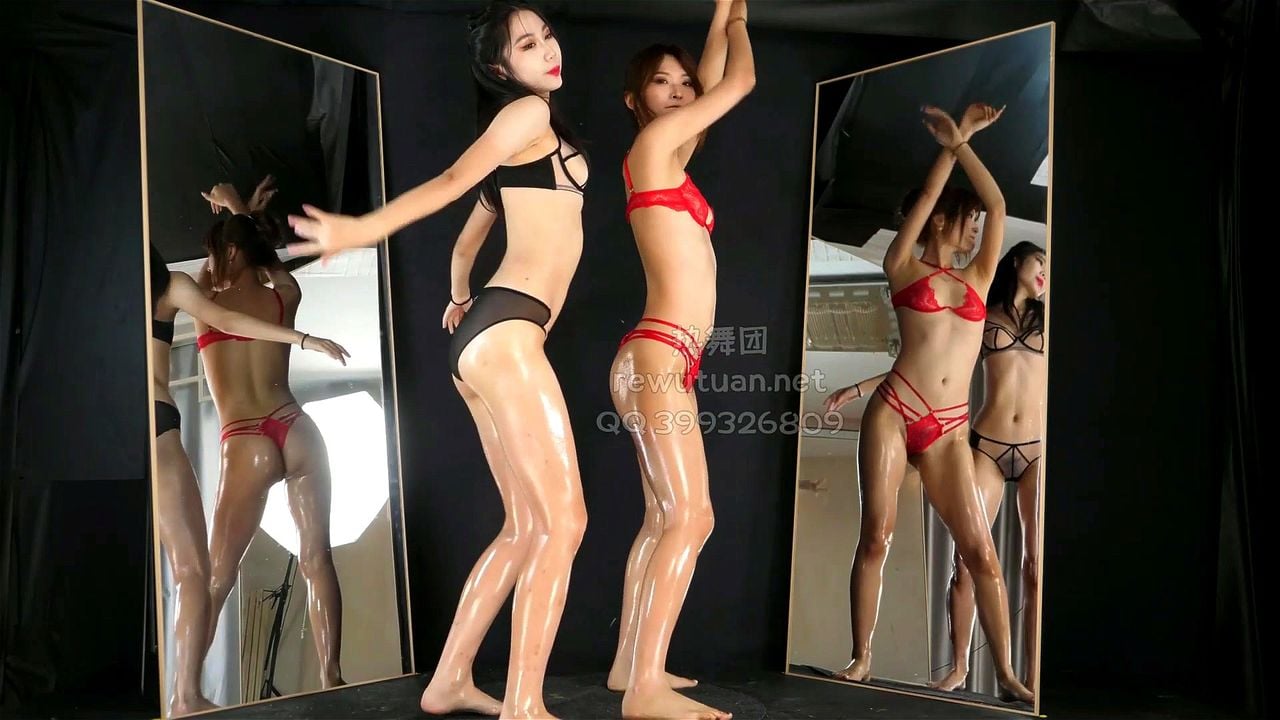 A model dancing enticingly