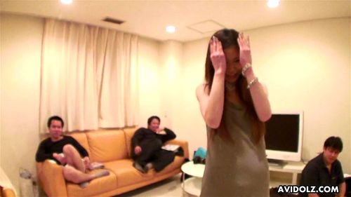 Japanese Satomi Suzuki sucks cock for a group of men uncensored.