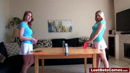 Strip table tennis and a fucking machine - what can go wrong?