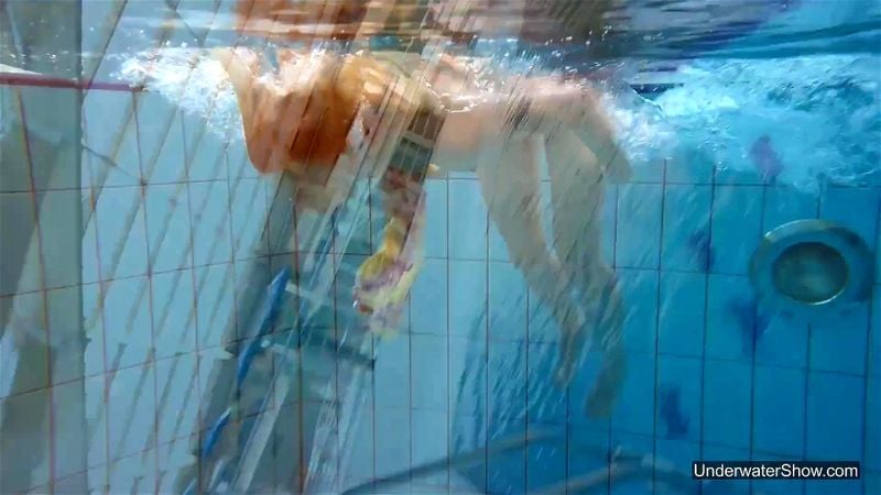 She’s incredibly flexible in the pool