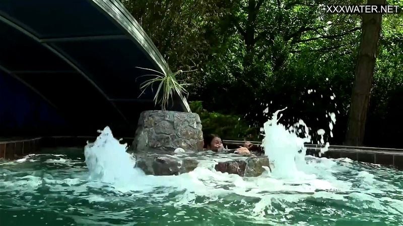 Intense poolside lesbian action