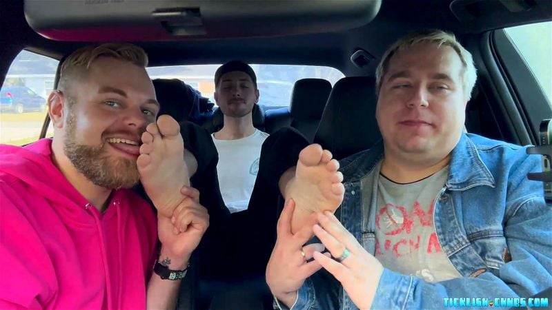 Dimitri Hops In For Some Foot Action With Matt And Ryder