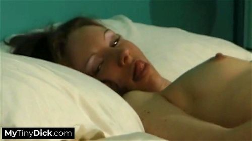 A busty brunette feels lonely and agrees to suck her friends small dick