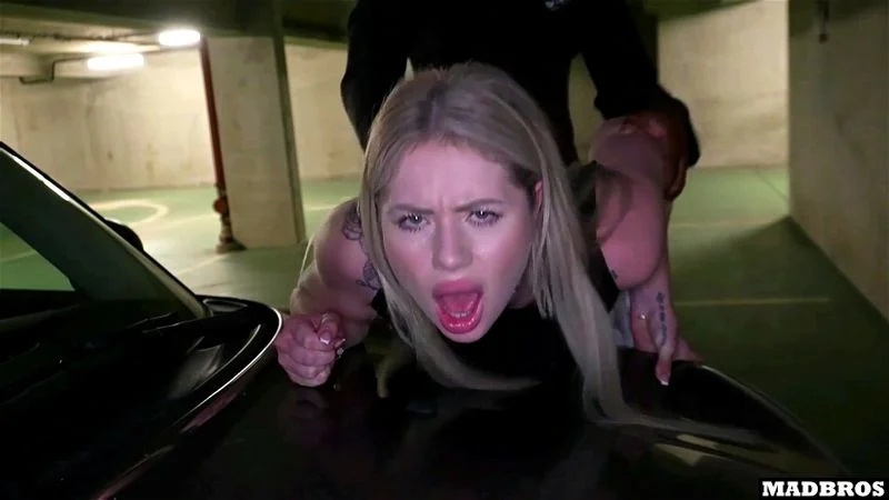 A Good French Blonde Stuck And Fucked In An Elevator And EVEN In A Parking Lot In Anal !!!