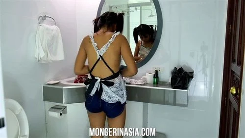 Adorable Asian Teen Maid Will Do Anything To Get Hired by Monger In Asia: Porn