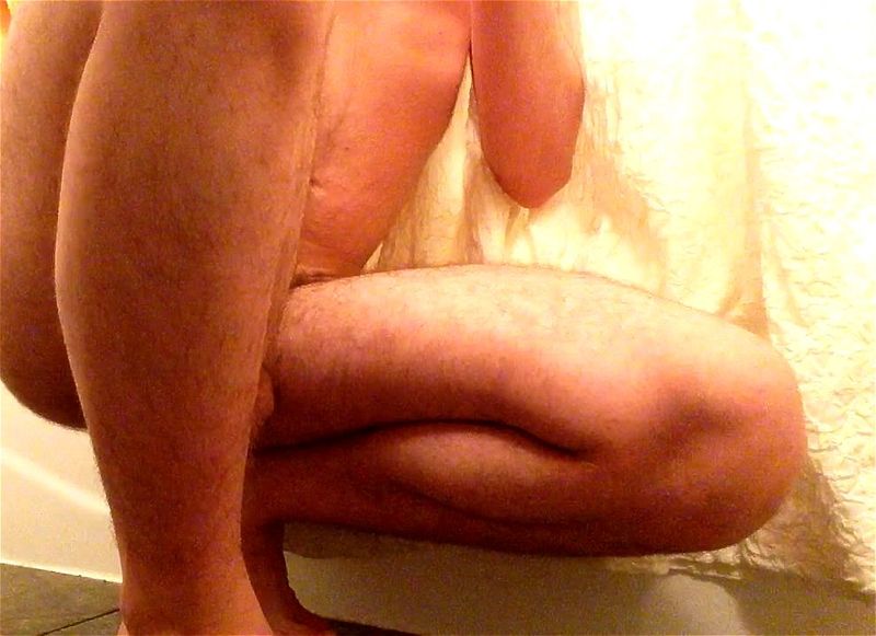 Teen boy fucks ass with his own cum.