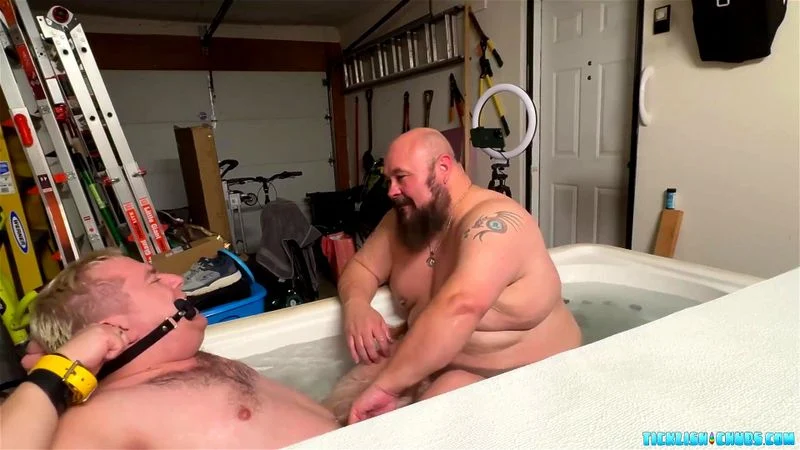 Buddy Tormenting Matt While Bound In The Hot Tub