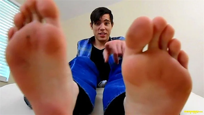 Naughty teen wants you to worship his feet