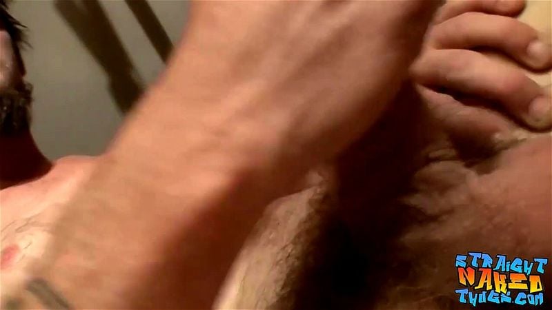 Deviant straight thug jerks off his big cock and cums solo