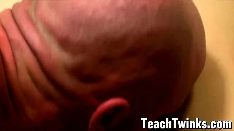 Twink student Nick Simpson bends over for gay teachers cock