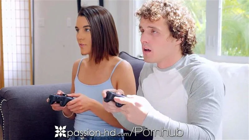 PASSION-HD Step Sister Fucks Big Dick!Video Game Bonding