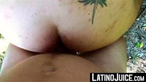 Hairy Latino Rodrigo El Santo rides Pablo X dick outdoors