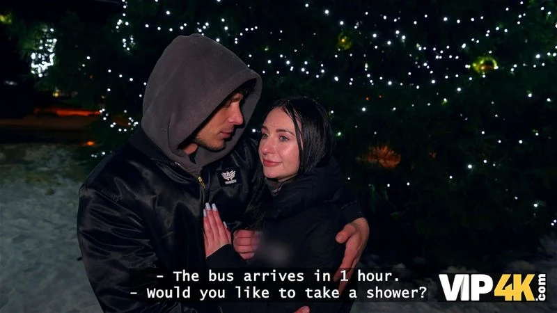 VIP4K. Brunette is cheating on the broke BF in front of him on Christmas Eve VIP4K. Brunette is cheating on the broke BF in front of him on Christmas Eve