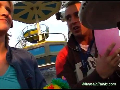 Whoresinpublic porn video – cute Chick rides tool in fun park