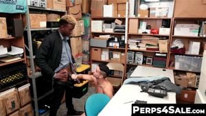 Jock Thief Gets deep pounded deep by BBC for Stealing from Store