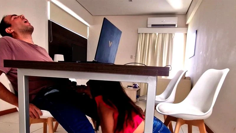 Spy cam lady sucking boss Spy cam lady sucking boss