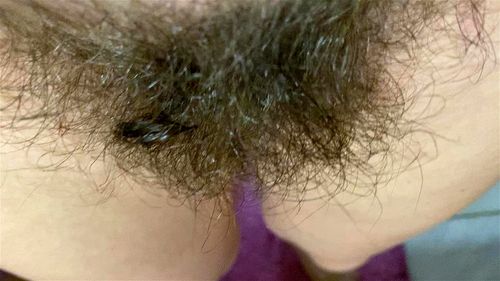 Hairy bush closeup pov
