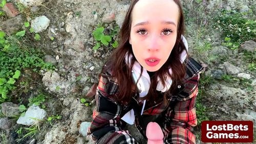 A thrilling game of Strip Hand Slap ends with a wet blowjob by LostBetsGames: Porn