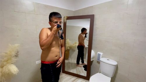 I go into my coworker's bathroom to fuck her-1