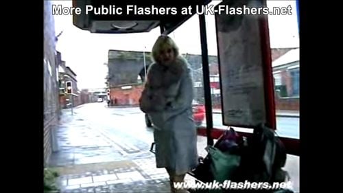 Cherry Pip Flashing those Huge Saggy Knockers Throughout London for UK-Flashers