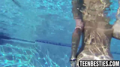 Crazy chicks get dirty by the pool before summer break ends