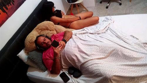 Upskrit porn video – I masturbate with my stepfather