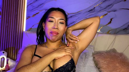 Armpits fetish with Eva cum in her armpits naughty