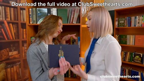 Library porn video – Library of Lust - 18yo Lesbians at ClubSweethearts