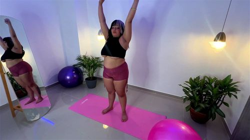 In each exercise, her authentic beauty and confidence fill the space with positive energy.