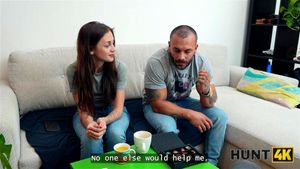 HUNT4K. You have to earn more so she won't fuck strangers