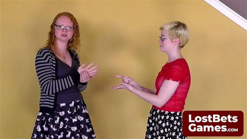 Lostbets porn video – A blonde pixie and Ruby are playing Strip Mogadishu