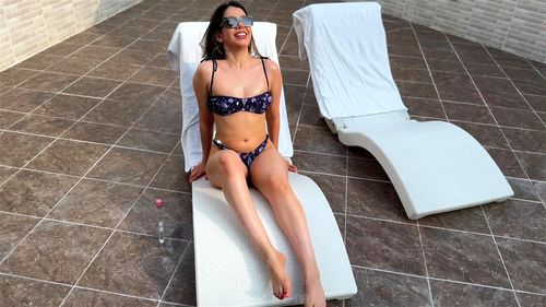 Sun porn video – tanning my body; letting the sun brush my skin. The heat is missing these days