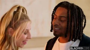 BLACKED Petite Blonde Cheerleader Kait Fucks Her BBC Crush When BF Is Out Of Town thumbnail