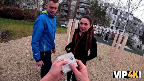 VIP4K. Jogging ended up as a hot sex with a stranger with a cuckolding BF