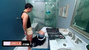 Plumber's Special Service - Fixing Pipes and Assholes with His Thick Cock