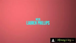 MOMMY'S BOY - Voluptuous Redhead MILF Lauren Phillips Gets To Enjoy Horny Hung Stud's Dick thumbnail