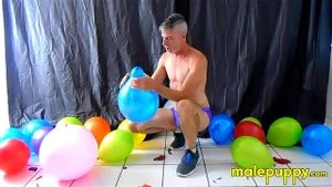 It's time for a special balloon party with horny and hung daddy Richard Lennox