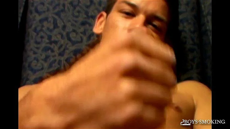 BoysSmoking: Latino Jordan Stroking His Boner While Chainsmoking In NYC