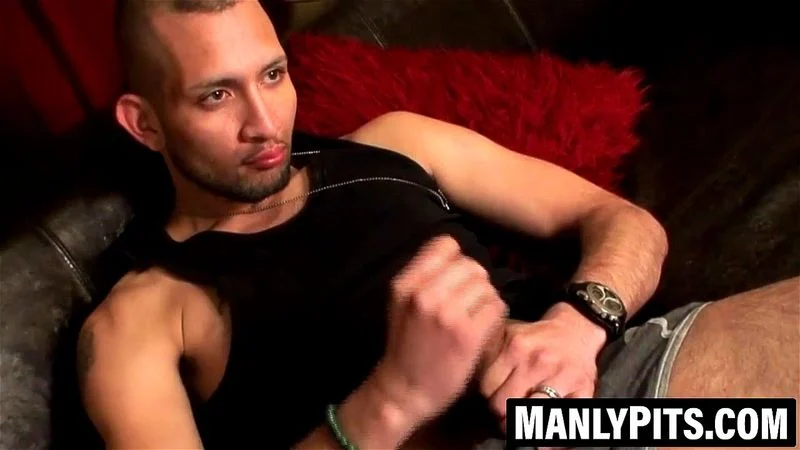Bearded Franco strokes his huge cock till you grow rock hard