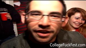 College whore fucking frat house cock
