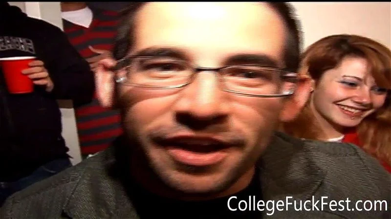 College whore fucking frat house cock