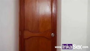 Lima Peru babe gets fucked by big white cock - Marina Gold