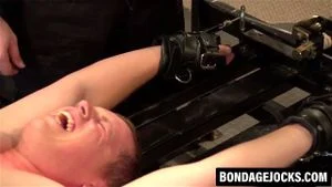 Dire Callahan slaps Andre Hardy's body then yanks his balls