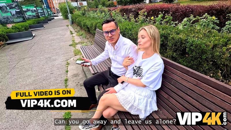 VIP4K. Cute blonde cheating on her boyfriend for money