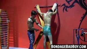 BondageBadBoy.com - Justin Martinez's hot ass endures a flogging