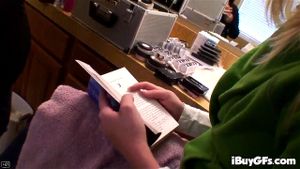 Hot big tittied blonde will get your dick wet in POV